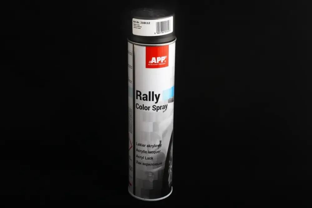 Фарба аерозольна APP Rally Color Spray 600мл чорний матовий Вінниця - фото 1