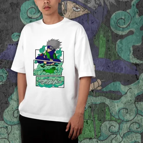 Футболка для подростка мальчика с принтом Наруто Какаші Хотаге Кид Размер 160 Anime10328 Днепр