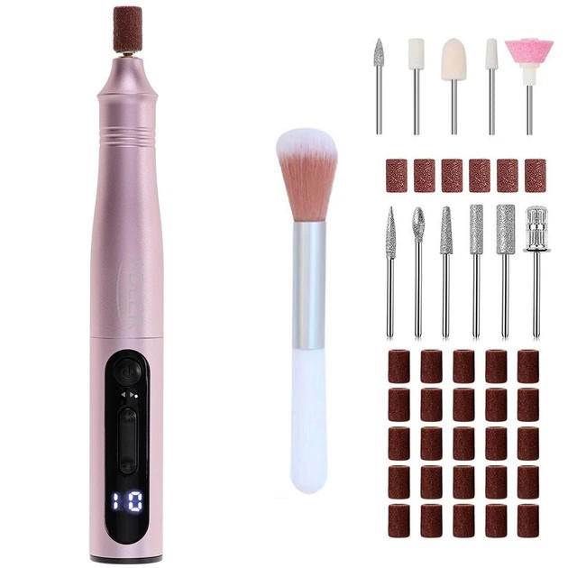 Фрезер для кутикули манікюру, Манікюрна машинка для зняття лаку Фрезерний апарат нігтів ZR-37 Івано-Франківськ - фото 1