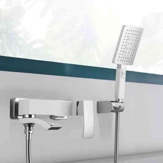 Смеситель для ванны Qtap Swan Cascada c душевым гарнитуром QTSWA260CRM45565 Chrome Киев