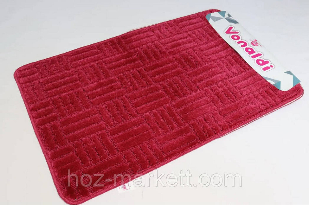 Набір килимків в ванну і туалет червоний виробництво Туреччина 80 х 50 см Харків - фото 1