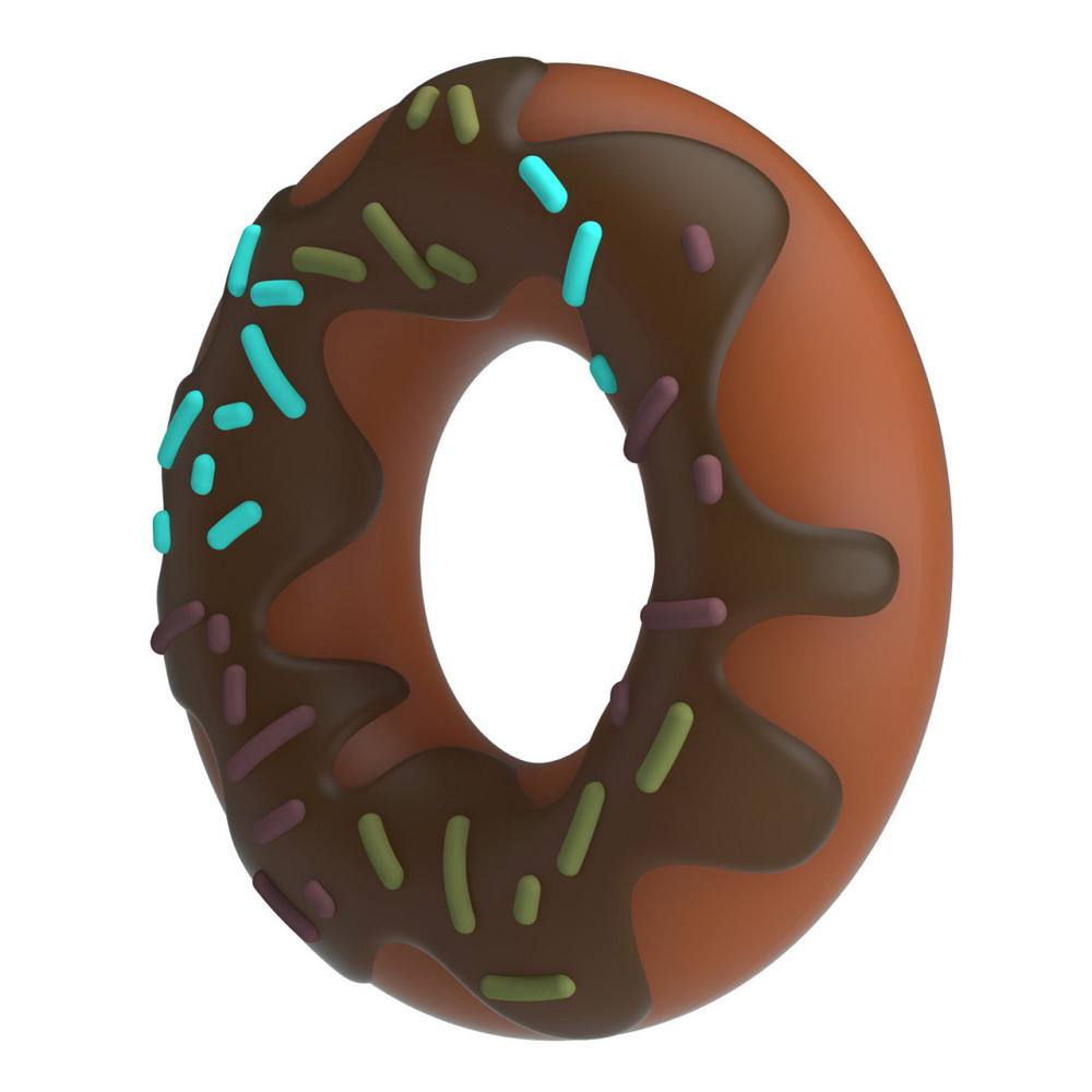 Кільце для члена Pretty Love Choco Super Donut Silicone Cock Ring Sex Aura Київ - фото 3