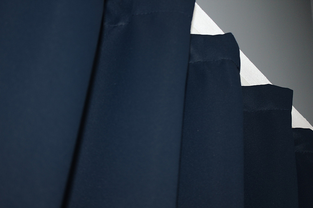 Комплект штор коротких VR-Textil Блекаут Midnight № 1164ш Темно-синій 140х170 см 2 шт (35-0011) Київ - фото 5