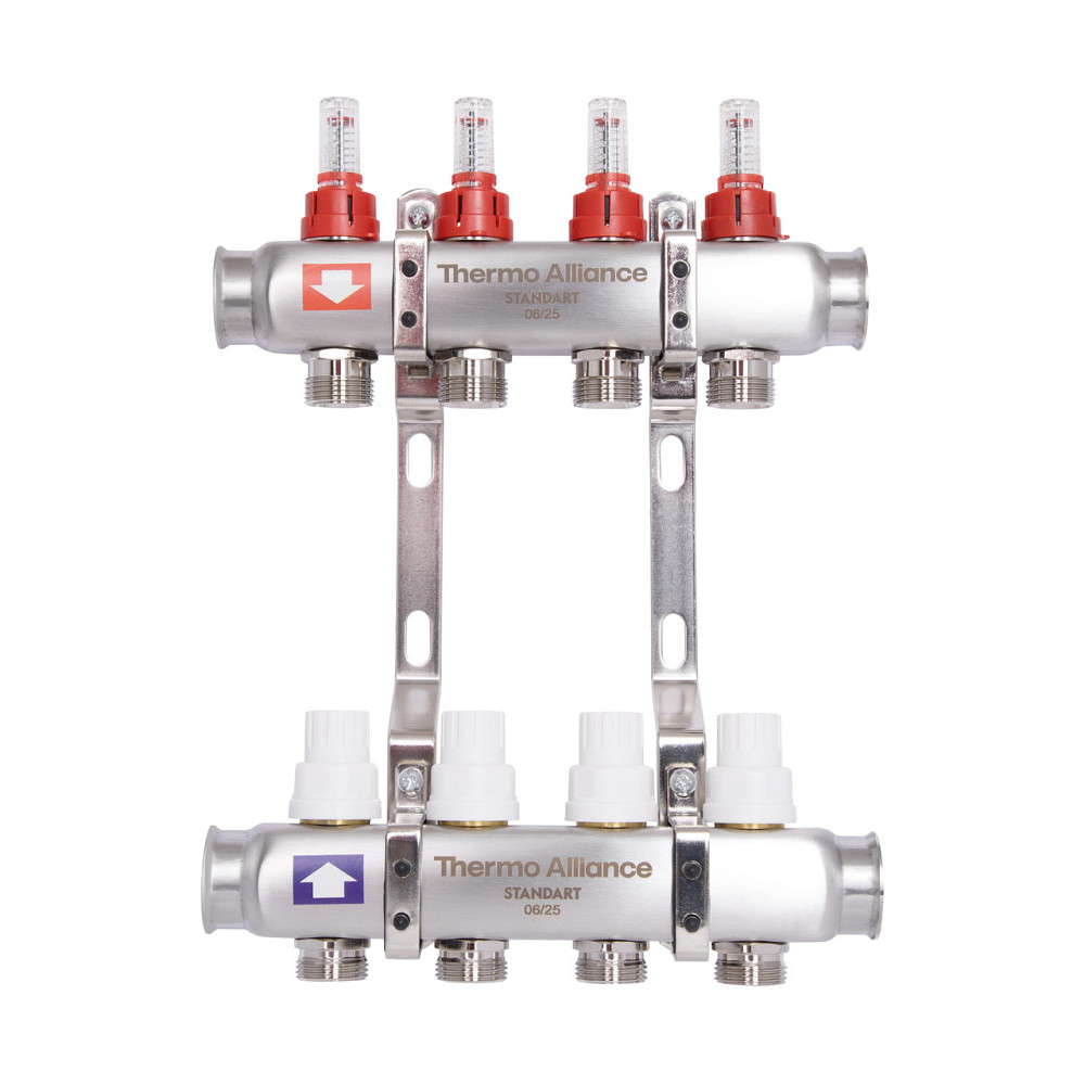 Колектор із витратами Thermo Alliance Standart 1" 4 виходи SD0044 Київ - фото 1