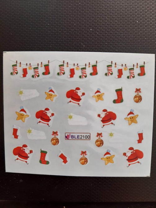 Новогодние наклейки на ногти Киев - изображение 1