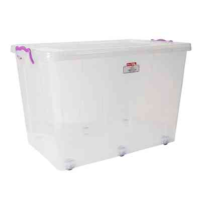 Контейнер для хранения Irak Plastik на колесах прозрачный 60 л (4669) Винница