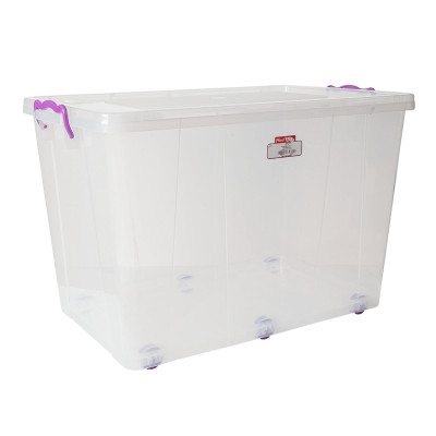 Контейнер для зберігання Irak Plastik на колесах прозорий 60 л (4669) Вінниця - фото 1