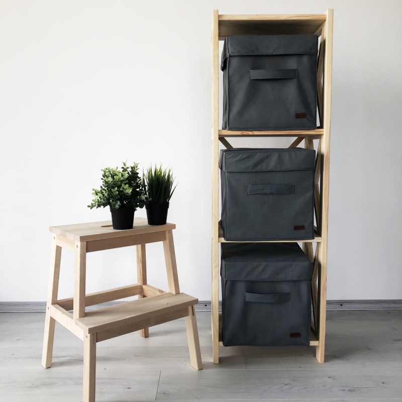 Короб с крышкой для хранения вещей HY-Kr-blue (Синий) Сумы - изображение 5