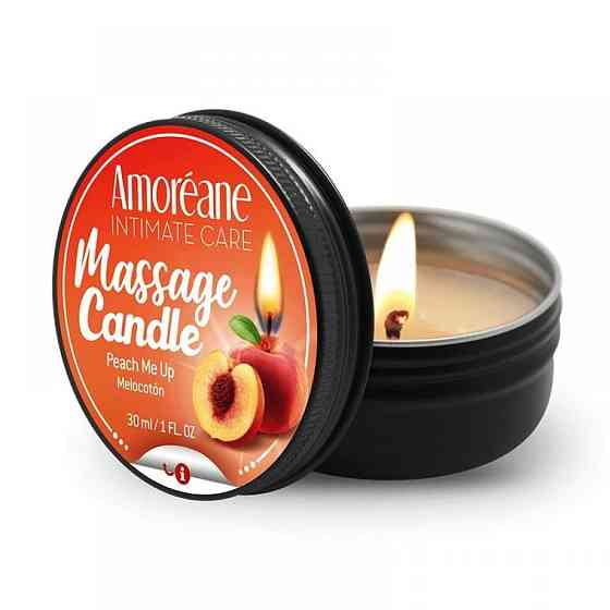 Массажная свечка Amoreane Candle Персик, 30 мл Sex Aura Киев