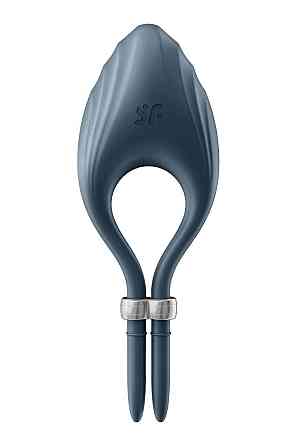 Ерекційне віброкільце-ласо Satisfyer Duelist Dark Blue, 10 режимів, потужний мотор Sex Aura Київ