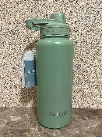 Бутылочка для води металева з підвійною вакуумною ізоляцією Bohtal Insulated Sports Bottle 960 ml/32 oz Кам'янське - фото 8