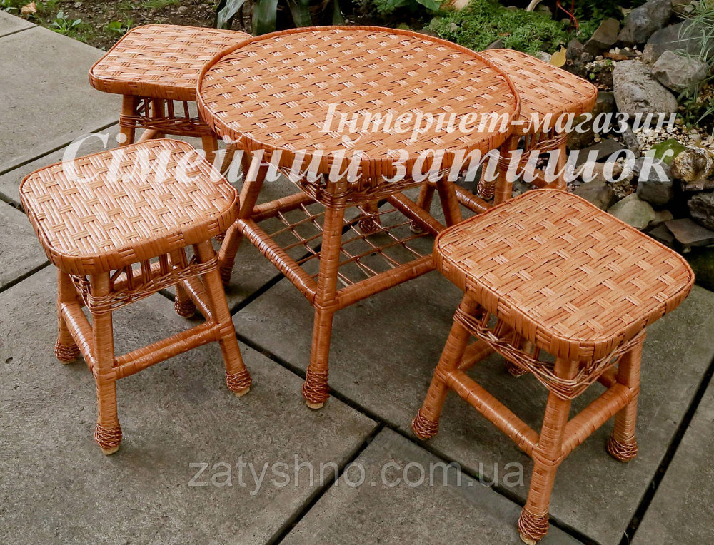Меблі плетені для дачі Київ - фото 1