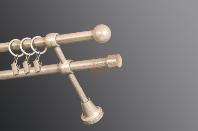 Карниз металевий КМ біле золото Ø 16 мм Бровари - фото 3