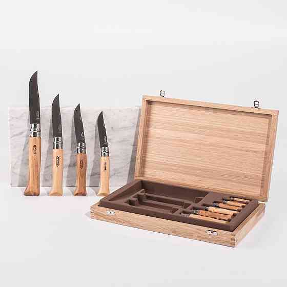 Универсальный Набор Ножей 10 штук в деревянной коробке Opinel 