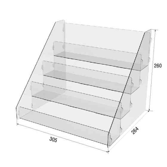 Товарна горка EKOSTAR на 4 полки 305х264х260 Київ
