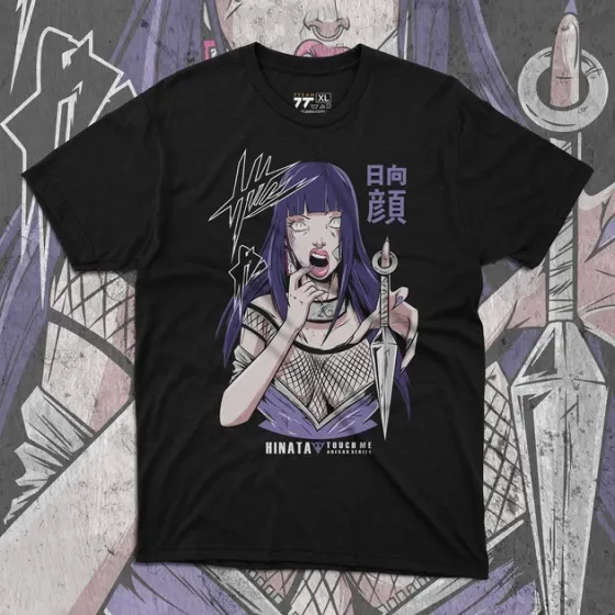 Футболка чоловіча з  принтом Наруто Хіната Touch Me Розмір 48 Anime0904 Дніпро