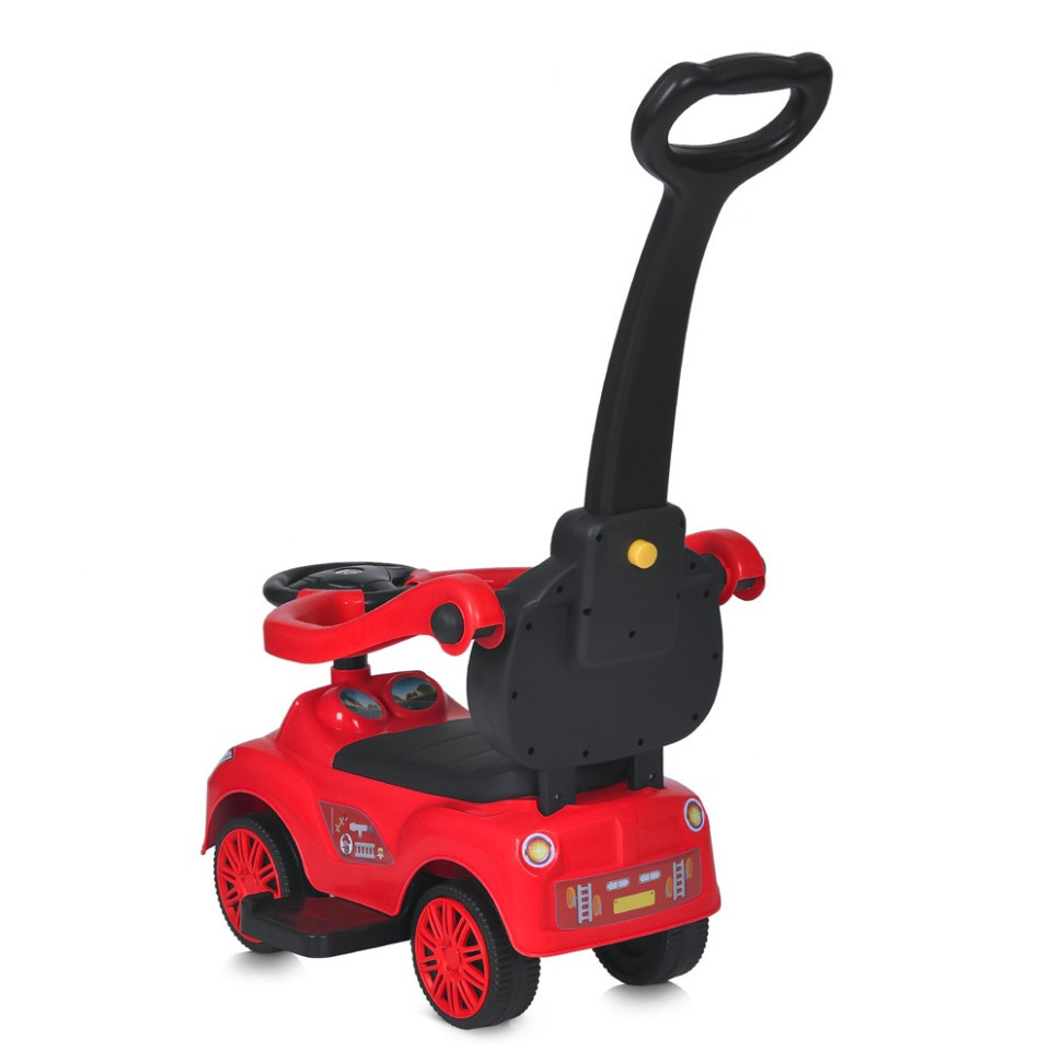 Дитяча каталка-толокар M 5763L-3 червоний, з батьківською ручкою Вінниця - фото 2