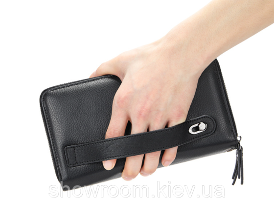 Мужская кожаная барсетка на два отделения Leather Collection (9078) Киев
