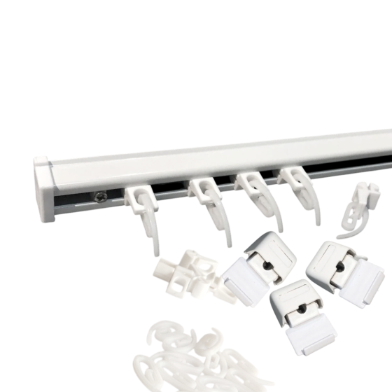 Потолочный карниз для штор KS (в сборе со смартами) Белый Бровары