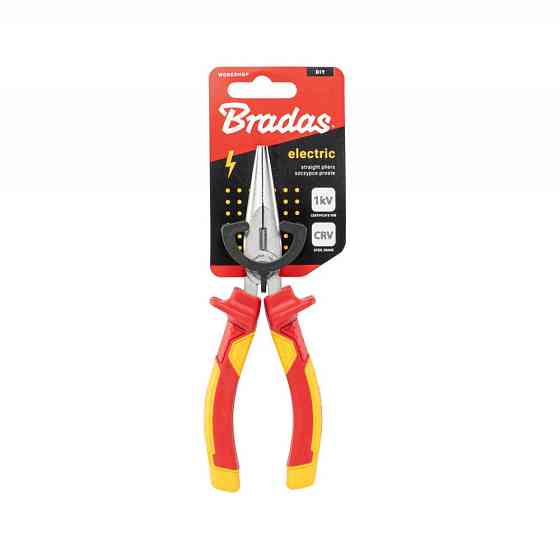 Плоскогубці прямі, ELECTRIC, 160 мм, 1кВ VDE, DIY-PL1012/6 Київ