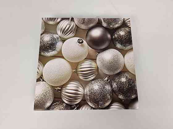 Пакети паперові подарункові, новорічні Квадрат 23*24*10 — 33 (12 шт.) Харків