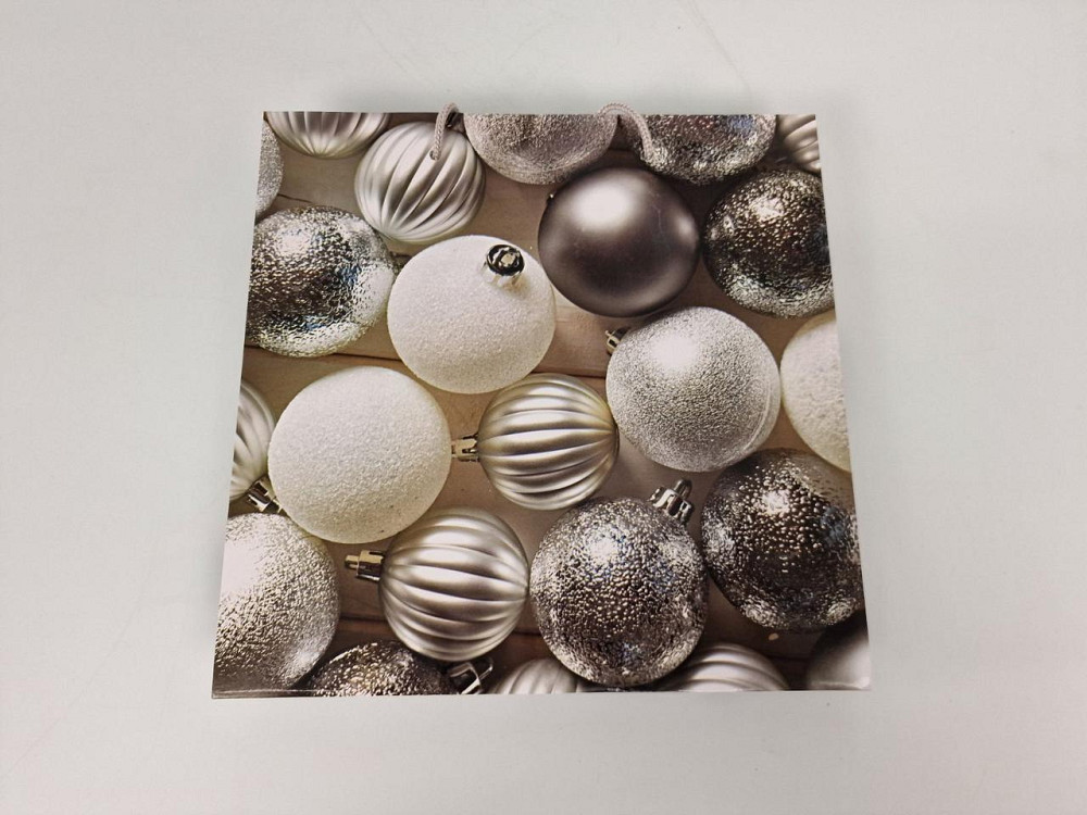 Пакети паперові подарункові, новорічні Квадрат 23*24*10 — 33 (12 шт.) Харків - фото 2