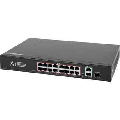 Комутатор мережевий Greenvision GV-010-D-16+2 PG+1 SFP (GV-010-D-16+2PG+1SFP) Вінниця