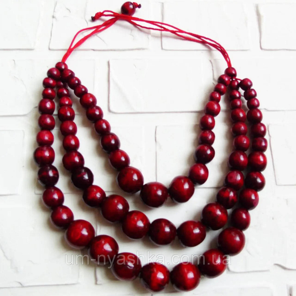 Намисто дерев'яне вишневе Кривий Ріг - фото 1