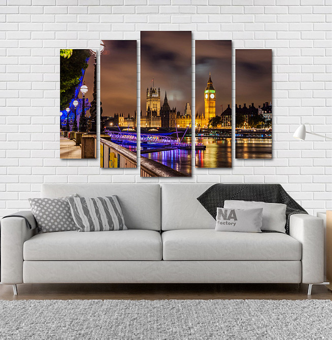 Модульная картина Ночной Лондон (80х118 см) Art-88_5 Киев - изображение 2