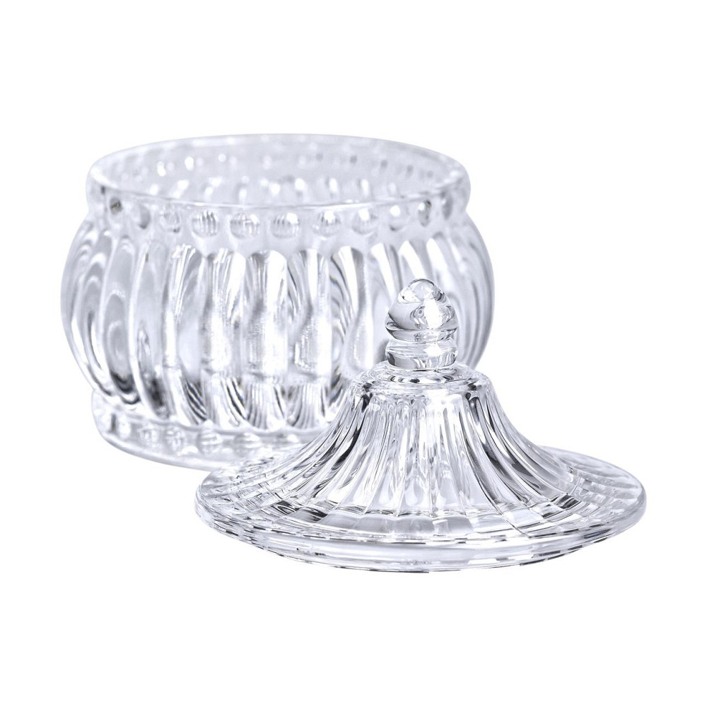 Yiwu Цукерниця скляна з кришкою Ø 8 см у східному стилі HP-YH-2 Київ - фото 3