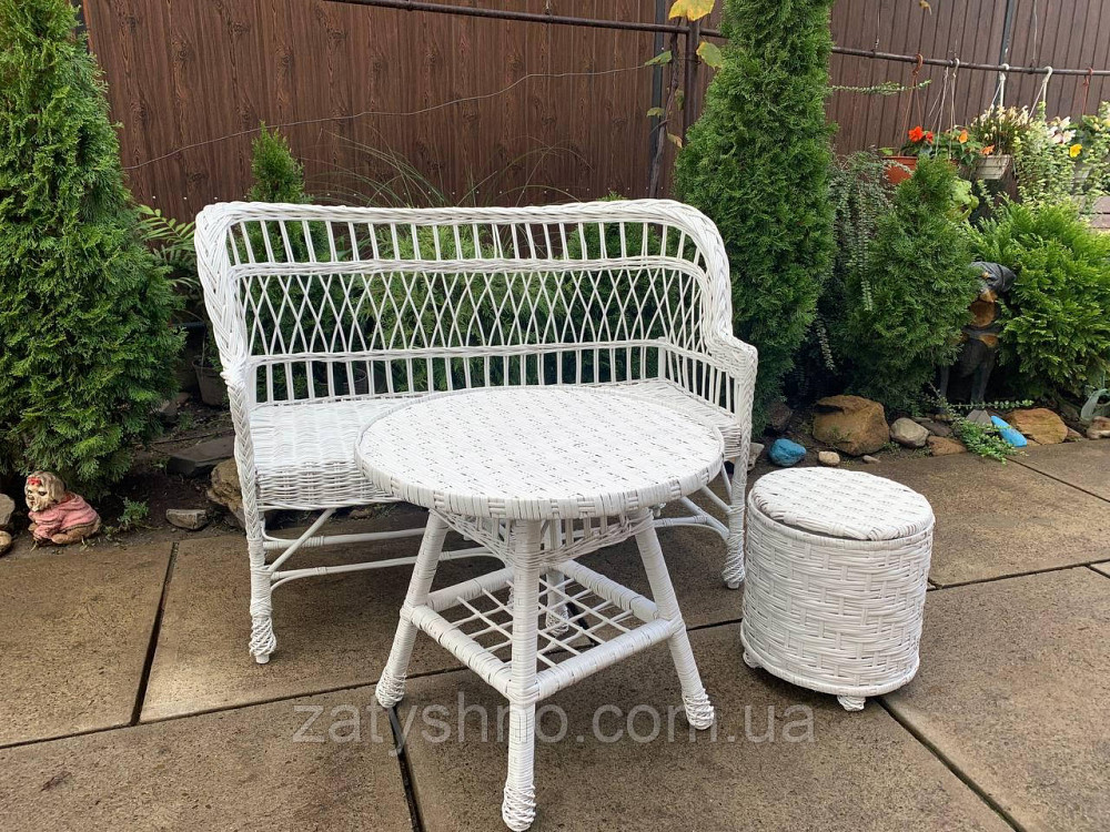 Меблі дерев'яні, з лози, білі Київ - фото 4