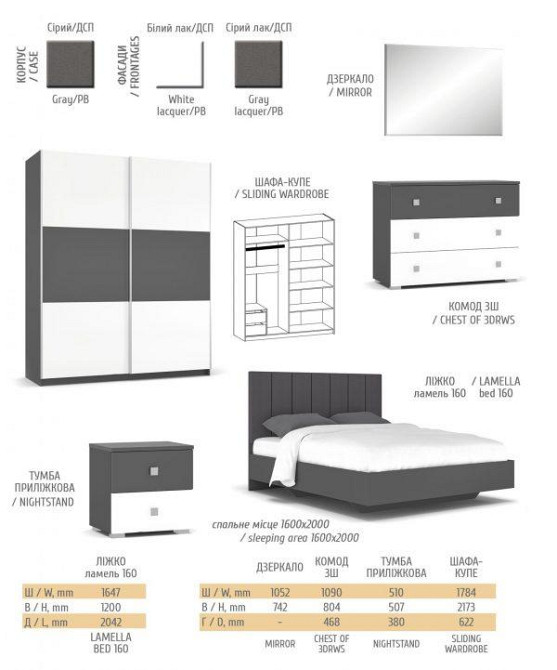 Приліжкова тумба (пара) Лондон Львів - фото 3