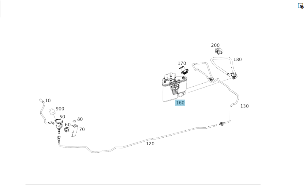 Mercedes-Benz  A2464700359 Абсорбер - вугільний фільтр CLA C117 CLA Shooting Brake X117 GLA X156 A-class W176 B-class W246 Одеса - фото 2