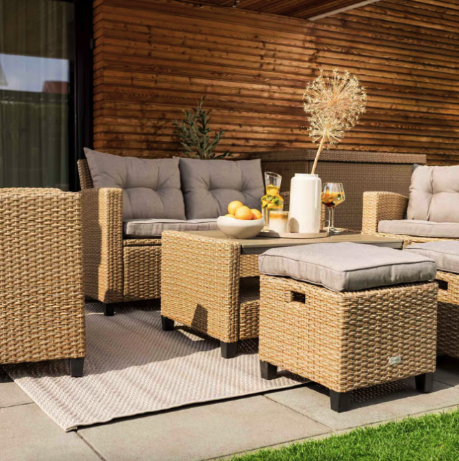 Набір садових меблів Di Volio Firenze бежевий/світло-сірий Киев - изображение 5