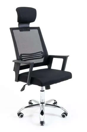 Офісне Крісло Керівника Richman Stick Сітка Чорний Київ