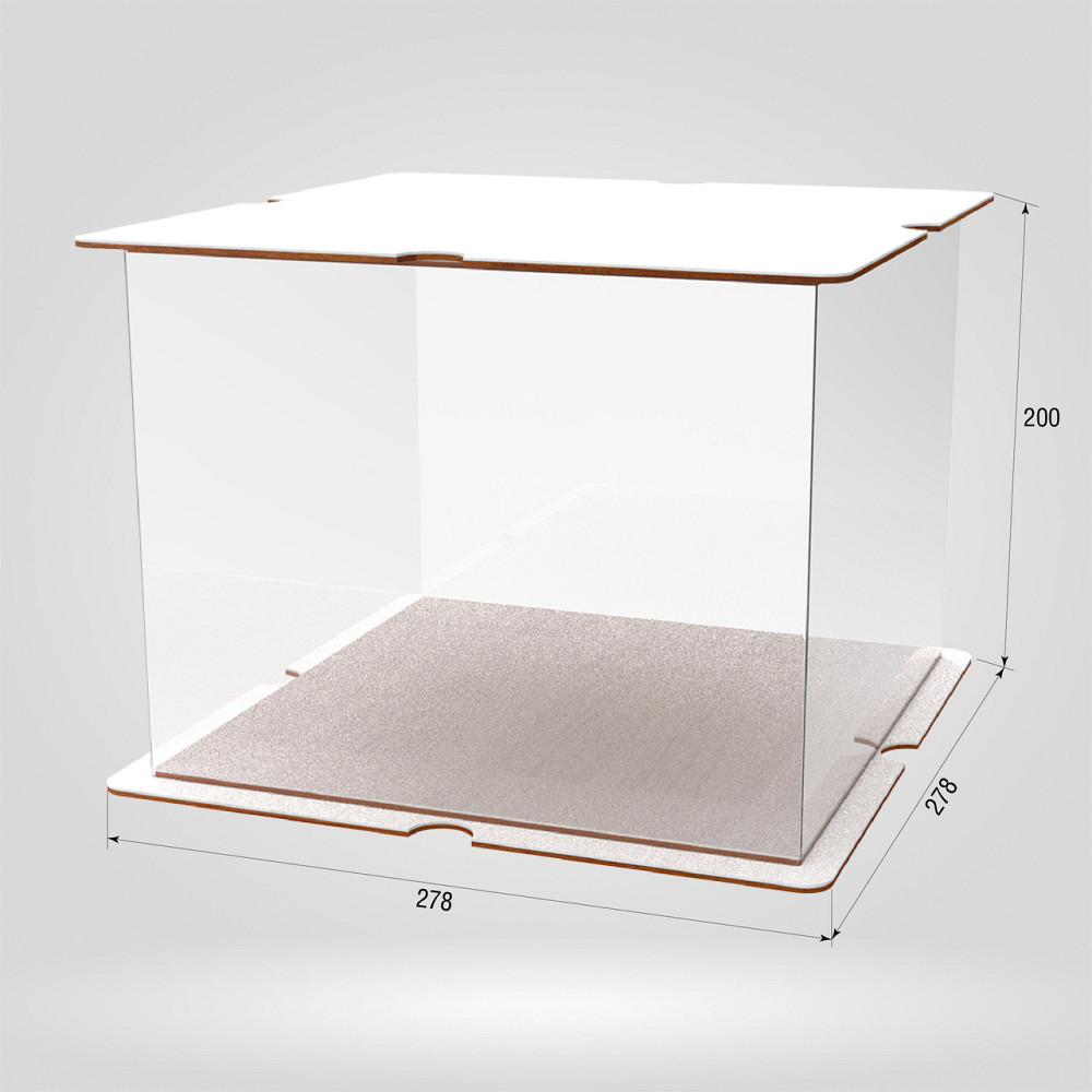 Коробка для тортів, квітів та подарунків EKOSTAR 250х250х200 Київ - фото 2