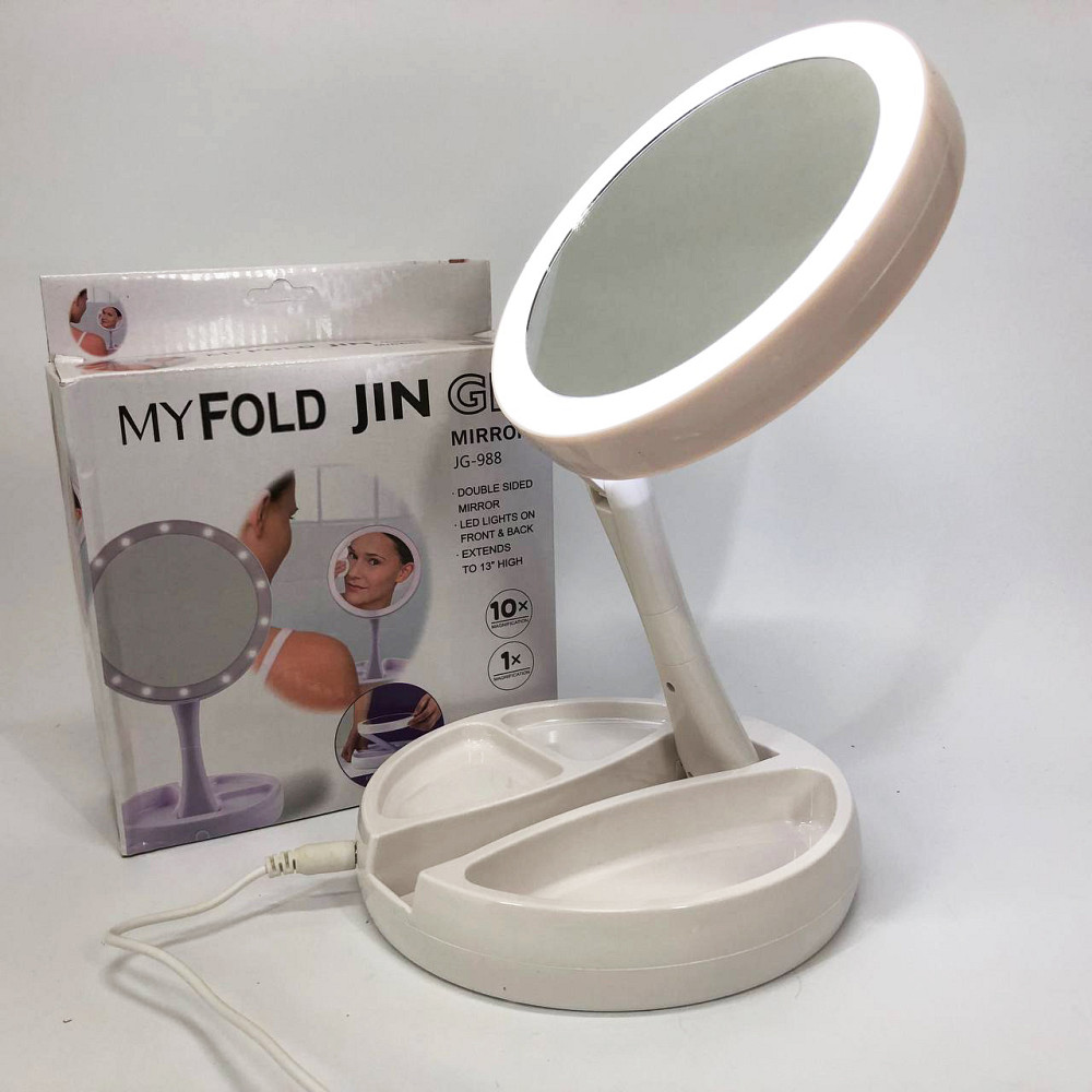 Дзеркало з підвіскою для макіяжу My Fold Away Mirror, Зеркало з підсвічуванням Дзеркало діодами SE-21 Львів - фото 8
