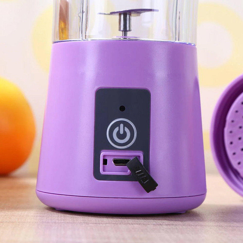 Портативний USB блендер для смузи и фрешов (Фиолетовый) Черновцы - изображение 4