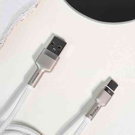 Кабель Baseus Cafule Metal Data Type-C 66W 1м чорний Львів