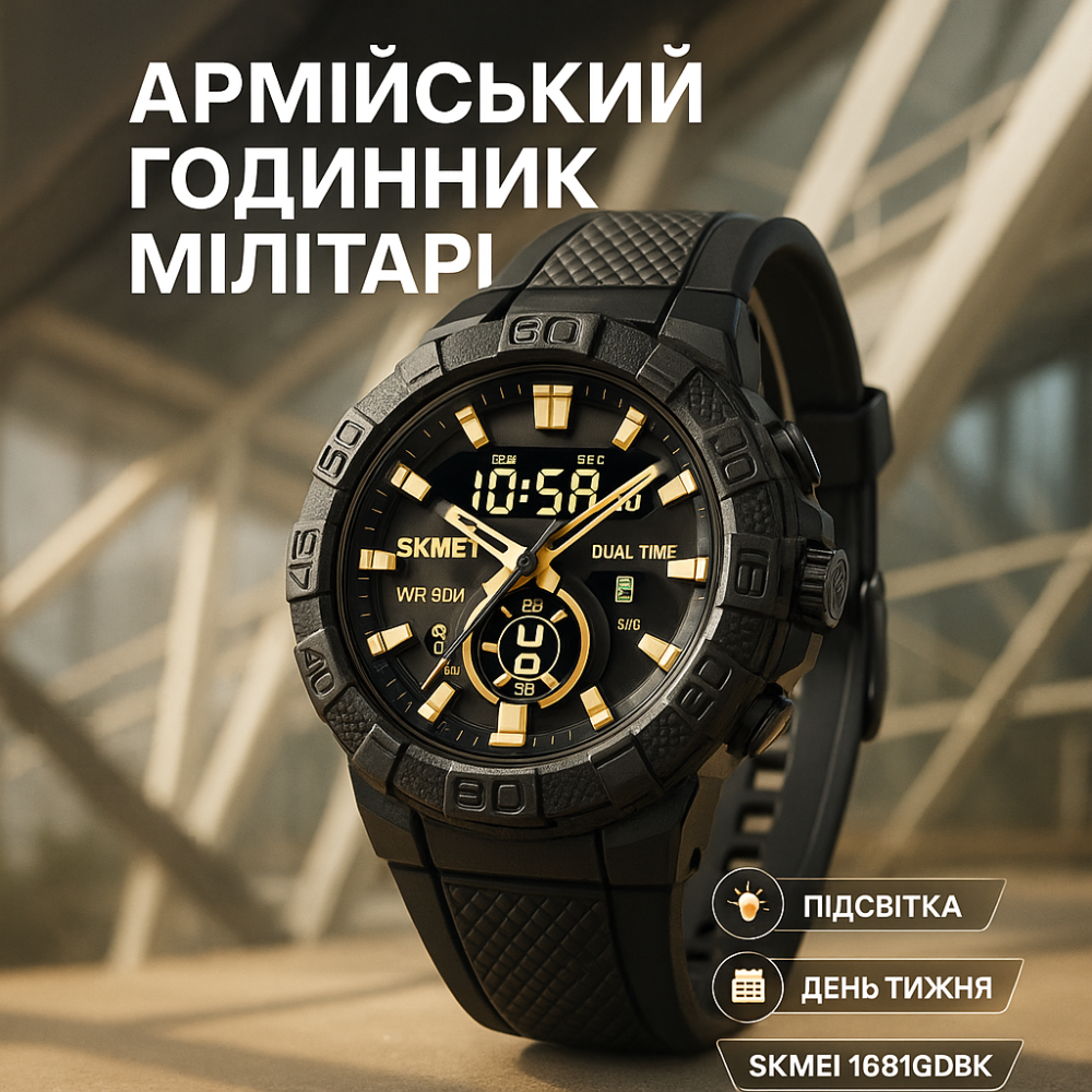 Годинник військовий чоловічий SKMEI, Цифровий годинник для активного способу життя EQ-56 Львів - фото 19