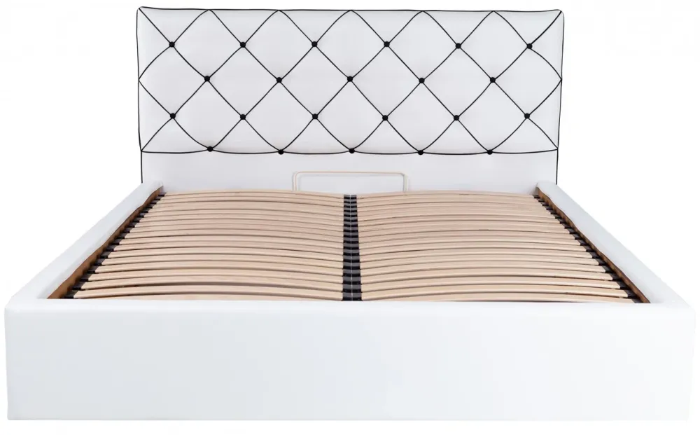 Ліжко Двоспальне Melissa Standart 160 х 190 см Fly 2200 Білий Дніпро - фото 11