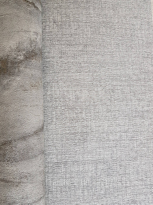 Шпалери вінілові на флізелін Rasch Riva 1.06х10 однотонні структурні під тканину сірі з зеленим 915976 Київ - фото 1