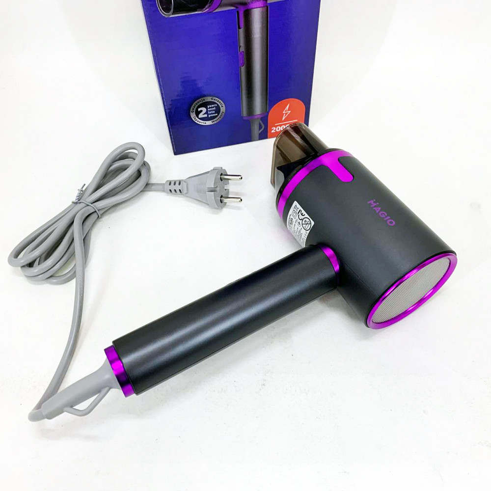 Малошумный фен для укладки волос, Фен с ионизацией и регулировкой температуры Мощный универсальный DJ-22 Львов - изображение 15