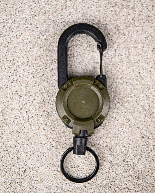 Ретрактор  выдвижной карабин с тросом страховочный трос с карабином Одесса - изображение 8