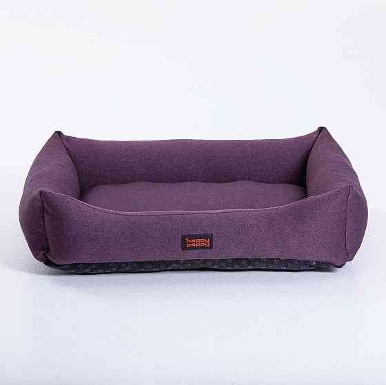 Лежак для собак и котов Happy Peppy (Хэппи Пеппи) Sofa Рогожка 80х120 см, Фиолетовый Запорожье