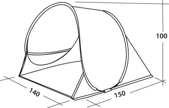 Намет пляжний Easy Camp Oceanic Grey/Sand (120433) Київ