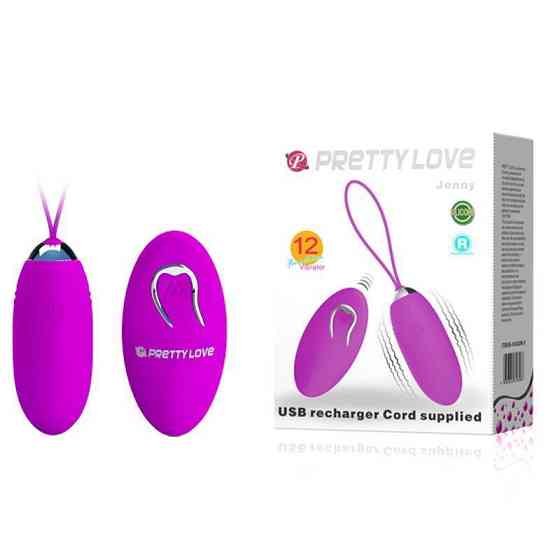 Виброяйцо Pretty Love Jenny с дистанционным управлением, BI-014362W-9 Sex Aura Киев