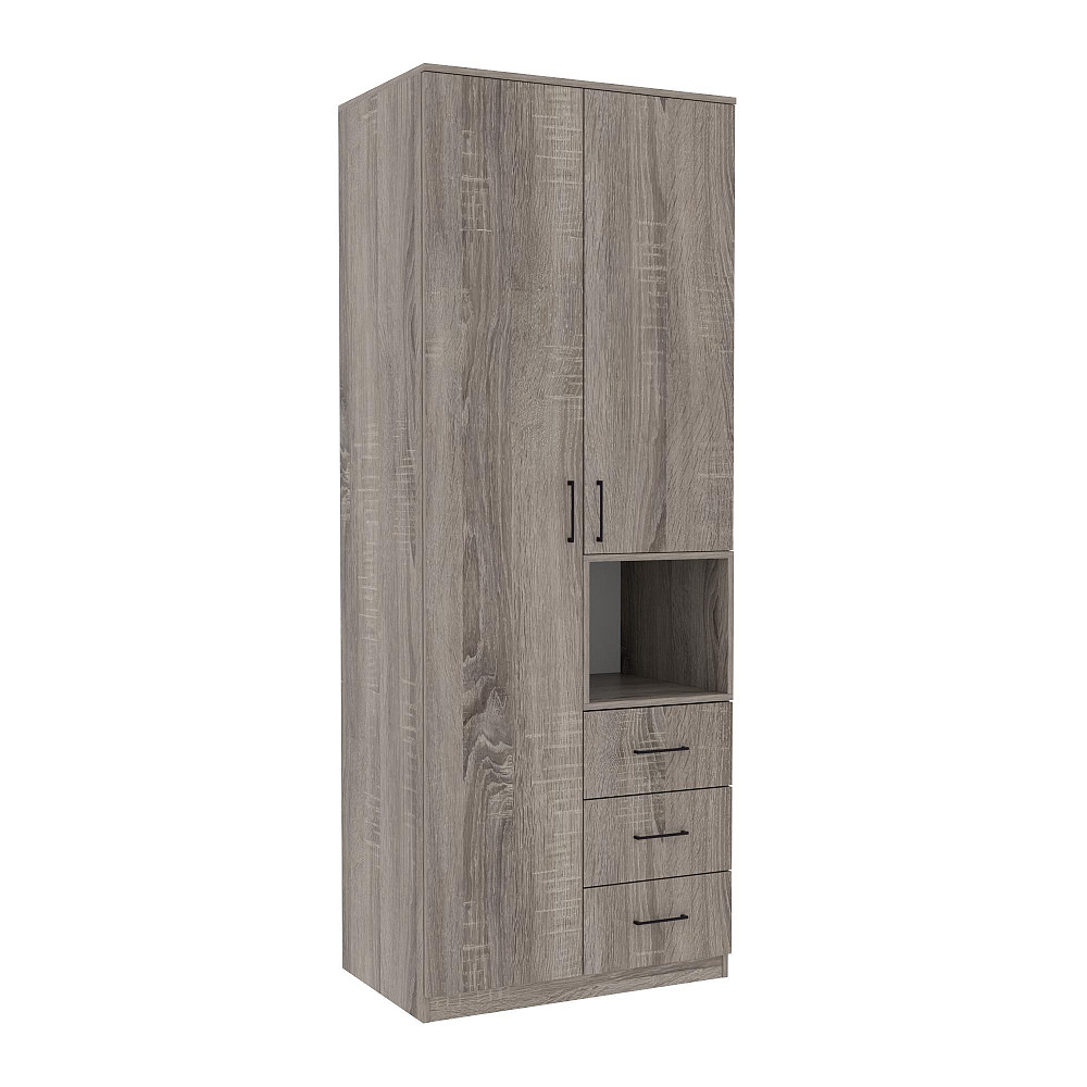 Шкаф для одежды Tetris Т-1, Дуб Сонома Трюфель, 800/520/2100 Львов - изображение 1