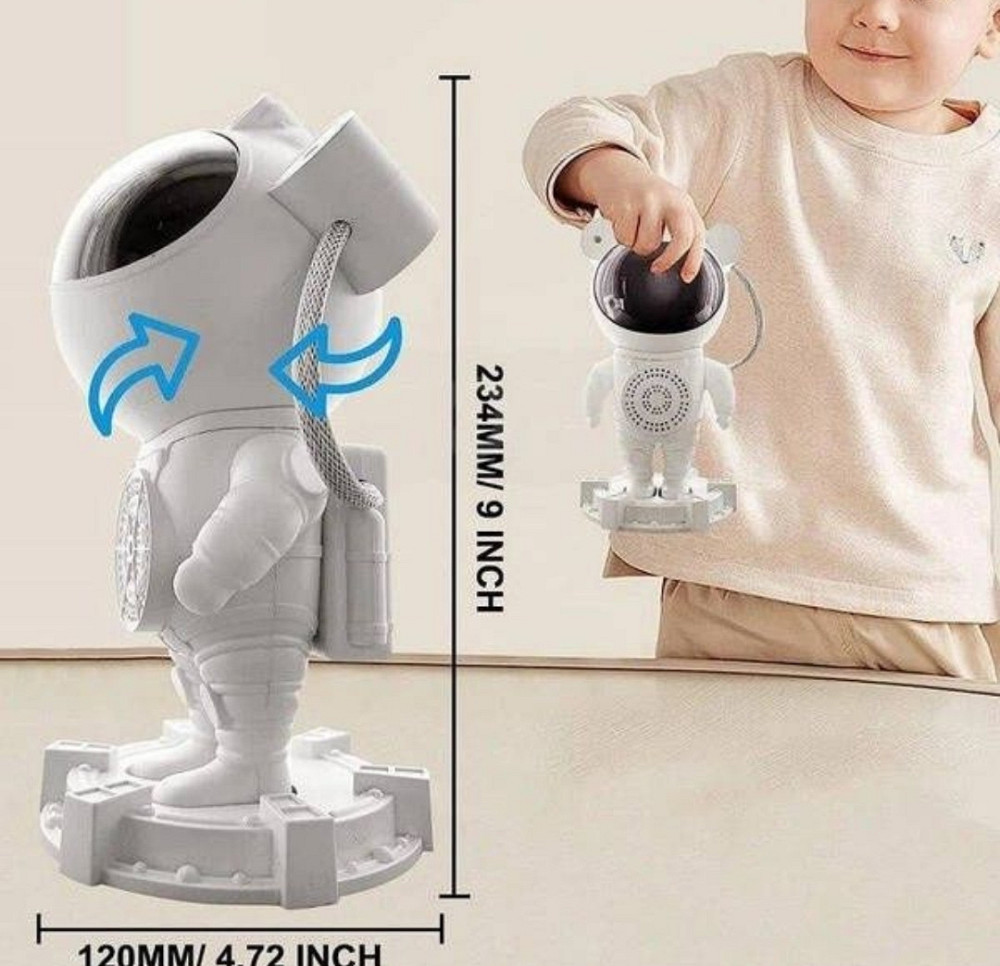 Большой Ночник Проектор звездного неба и луны Астронавт Лазерный. Харьков - изображение 3