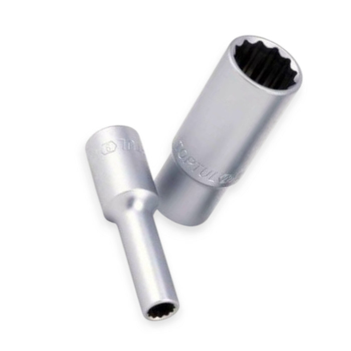 Головка торцевая двенадцатигранная удлиненная 1/2 12мм CrV Мукачево - изображение 1